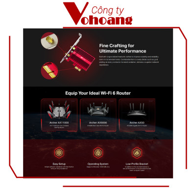 Card mạng Wireless TP-Link Archer TX3000E- Hàng chính hãng