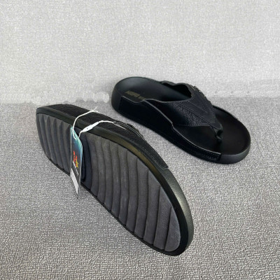 Dép xỏ ngón nam da bò 2 màu nâu đen XN115 đế nhẹ thoáng khí