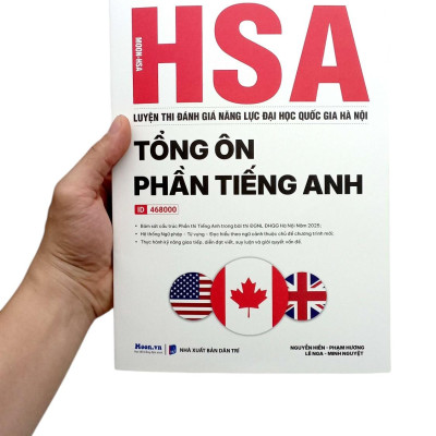 Sách - HSA - Luyện Thi Đánh Giá Năng Lực Đại Học Quốc Gia Hà Nội - Tổng Ôn Phần Tiếng Anh