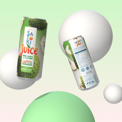 Combo 2 Pack 2 vị nước ép trái cây Satori Juice ổi + mãng cầu 250ml