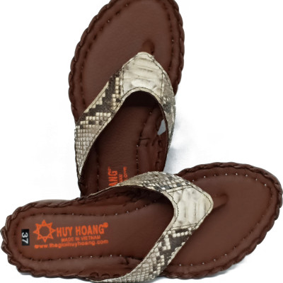 Dép nữ Huy Hoàng da trăn màu nguyên thủy HT7304