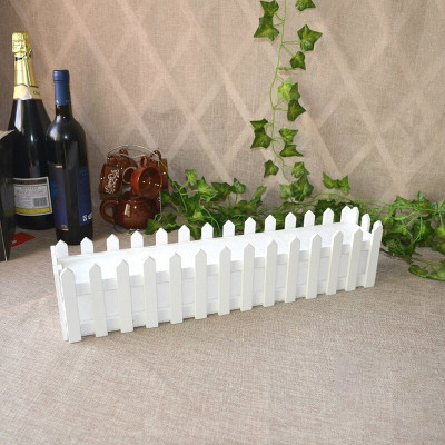 Chậu hàng rào gỗ kèm xốp cắm cây hoa giả - Size từ 30cm đến 100cm - Chậu cây, cây giả, hoa lụa trang trí nhà cửa