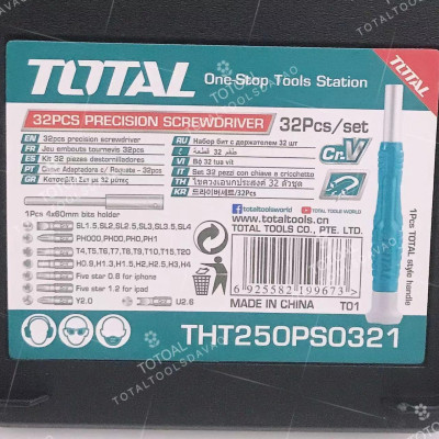 BỘ 32 TUA VÍT SỬA ĐIỆN THOẠI TOTAL THT250PS0321 - HÀNG CHÍNH HÃNG
