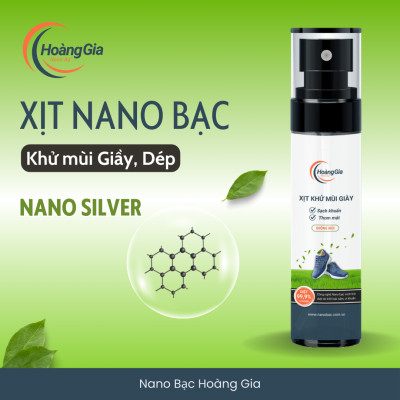 Xịt Khử Khuẩn Giày Dép Nano Bạc Hoàng Gia - Nano Bạc Diệt Khuẩn Khử Mùi, An Toàn Sức Khỏe 100ml