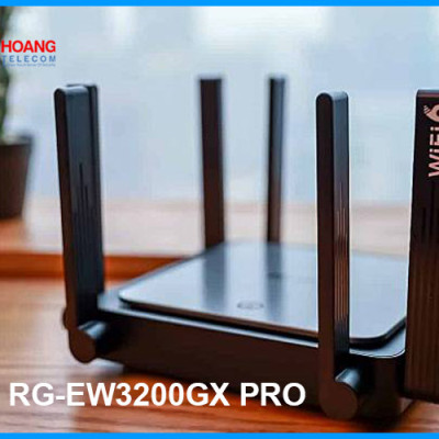 Bộ phát WiFi 6 Reyee RG-EW3200GX Pro, Dual-band AX3200 hỗ trợ Mesh(Hàng chính hãng)