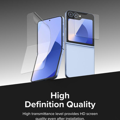 Combo 2 Bộ Miếng Dán Màn Hình RINGKE 3-in-1 Protector dành cho Samsung Galaxy Z Flip 6 (dán màn hình ngoài, màn trong, dán viền)_ Hàng chính hãng