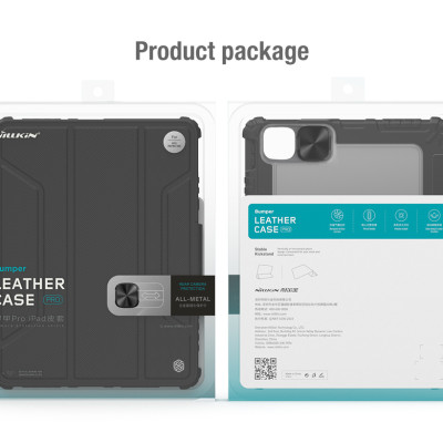 Bao da cao cấp cho iPad Air 10.9/Air 4, iPro 11 (2020), iPro 11 (2021) hàng chính hãng Nillkin Bumper Leather có nắp bảo vệ camera