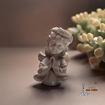 Chậu Đất Nung Hình Thiên Thần Chấp Tay