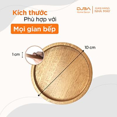 Đế lót ly, lót nồi bằng gỗ màu tự nhiên chuẩn xuất khẩu Châu Âu - DUBA