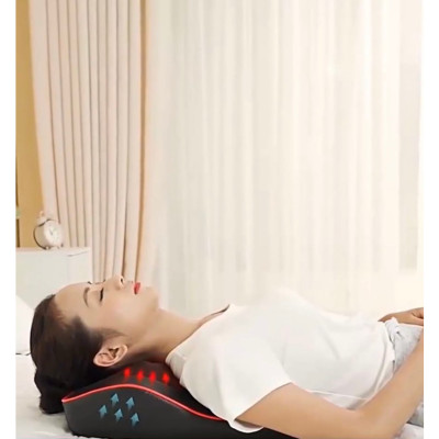 Gối Massage Hồng Ngoại 8 Bi 2 Chiều Cao Cấp - Máy, Gối Mát Xa Cổ Vai Gáy Chính Hãng Công Nghệ Nhật Bản, Bảo Hành 12tháng