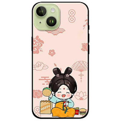 Ốp lưng cho iPhone 14 - iPhone 14 Plus - iPhone 14 Pro - iPhone 14 Pro Max - Cô Gái Tham Ăn - Hàng Chính Hãng