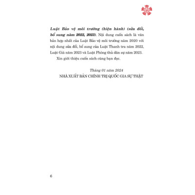 Luật Bảo vệ môi trường (hiện hành) (sửa đổi, bổ sung năm 2022, 2023)