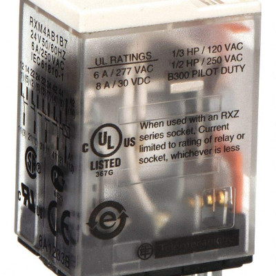| CHÍNH HÃNG | Relay trung gian RXM4AB2P7 Schneider 14 chân, điện điều khiển 220 Vac