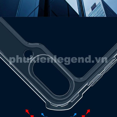 Ốp lưng cho SamSung Galaxy Z Flip 7 / Z Flip 6 / Z Flip 5 hiệu XUNDD cao cấp chống sốc mặt lưng trong - Hàng chính hãng