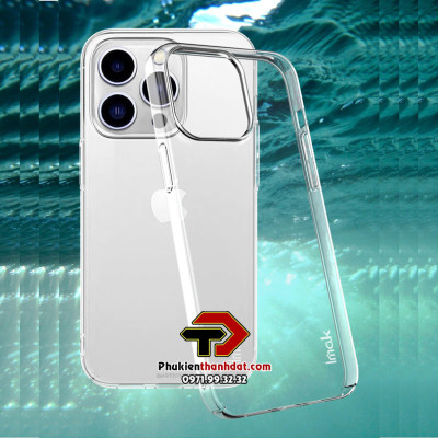 Ốp lưng trong suốt cho iPhone 14 Pro chính hãng IMAK phủ nano không ố màu - Hàng chính hãng