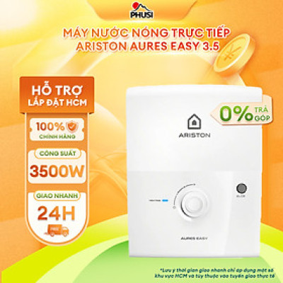 Máy nước nóng Ariston Aures Easy 3.5-Hàng chính hãng