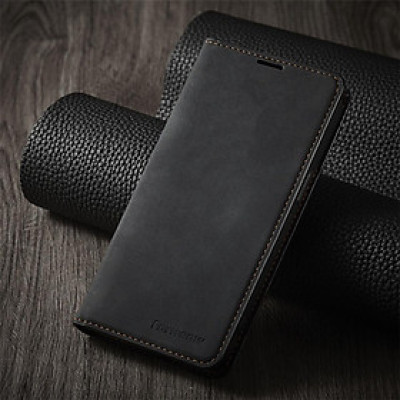 Bao da dạng ví cài thẻ dành cho iPhone 11 Pro Max / 12 Pro Max / 13 Pro Max lưng đen mềm - Hàng chính hãng