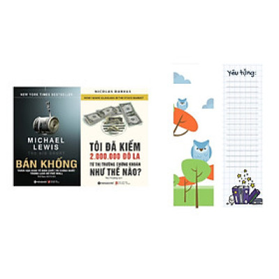 Combo Những Bài Học Để Kiếm Triệu Đô Từ Thị Trường Chứng Khoán ( Bán Khống + Tôi Đã Kiếm Được 2.000.000 Đô-La Từ Thị Trường Chứng Khoán Như Thế Nào? ) (Tặng kèm Tickbook)