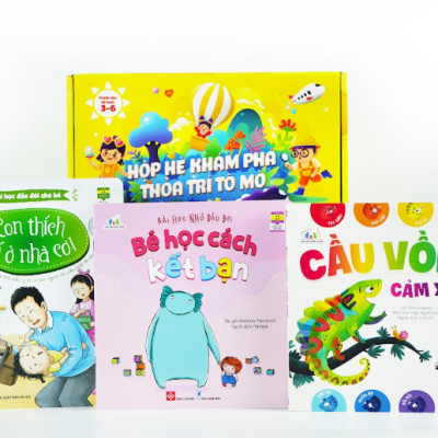 Sách - Hộp hè khám phá, thỏa trí tò mò - Mở ra thấy mua hè cho trẻ từ 3 - 6 tuổi - Đinh Tị Books