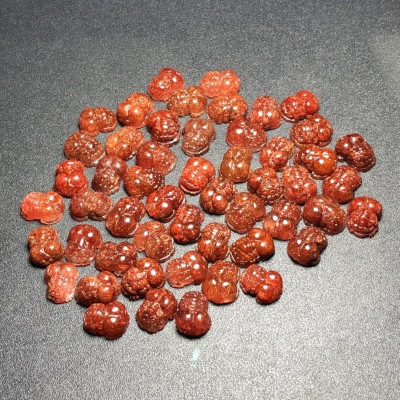 Vòng Tay Tỳ Hưu Tài Lộc Tóc Đỏ Mini tết dây màu đen - Cầu tài lộc, bình an, may mắn