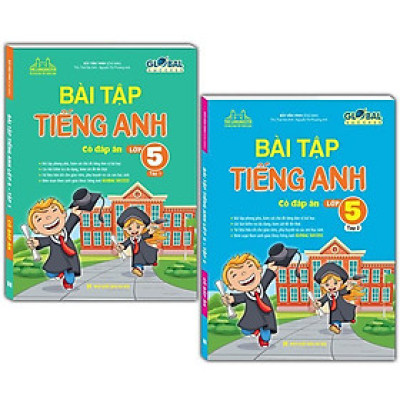 Sách - Global Success - Bài Tập Tiếng Anh Lớp 5 - Có Đáp Án - Combo 2 Tập - Minh Thắng