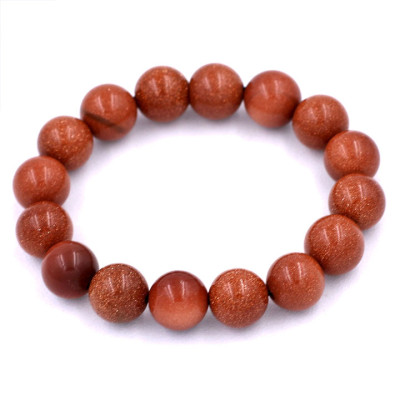 Vòng tay chuỗi hạt đá kim sa 12 ly 16 hạt