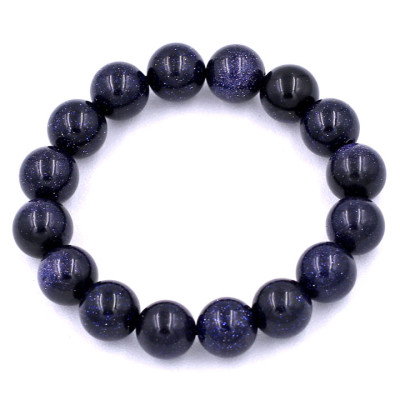 Vòng tay chuỗi hạt đá lam sa 12 ly 16 hạt