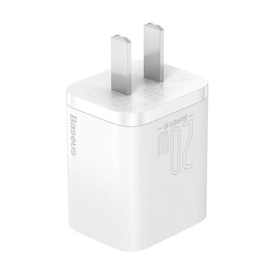 Cốc sạc Baseus PD20W chuôi dẹp tích hợp cổng Type-C chất liệu chịu nhiệt cao tương thích với Android/iOS ( 2 màu ) - Hàng chính hãng