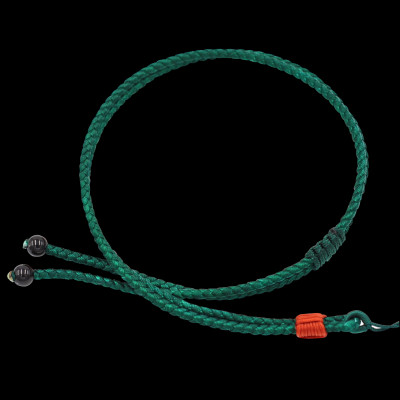 Mặt dây chuyền Phật Đại nhật như lai đá xanh 2.2 x 3.6cm ( size trung ) kèm vòng cổ dây dù xanh lá + móc inox, Phật bản mệnh