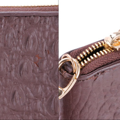 Ví Nữ Huy Hoàng HT3248 (10.5 x 19 cm) - Nâu Đất