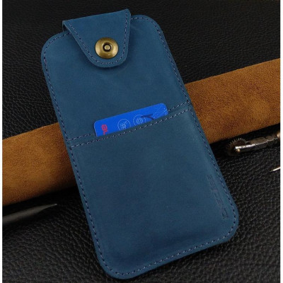 Bao Da Rút cho Iphone 12 Pro Max 13 Pro Max 14 Pro Max Có Quai Cài Da Bò Sáp