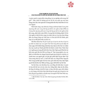 Hệ giá trị quốc gia, hệ giá trị văn hóa, hệ giá trị gia đình và chuẩn mực con người Việt Nam trong thời kỳ mới (bản in 2024)