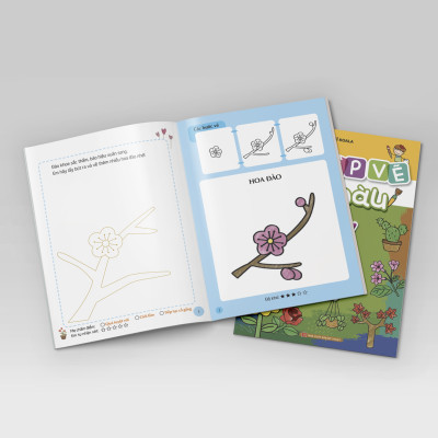 Em Tập Vẽ Và Tô Màu - Túi 8 Cuốn