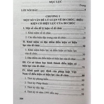 Sách Di Chúc Và Điều Kiện Có Hiệu Lực Của Di Chúc ( Sách chuyên khảo)