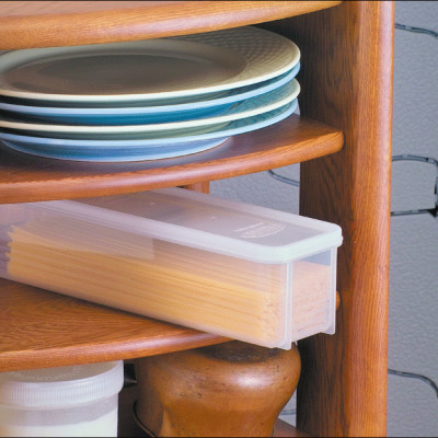 Combo hộp đựng đũa thìa, mỳ ống cất gọn có nắp đậy Sanada 1.3L hàng Made in Japan