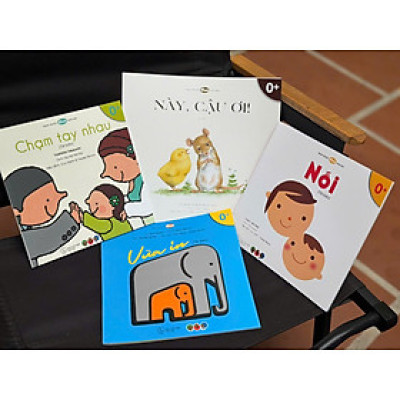 Bộ 4 Cuốn Truyện Tranh Ehon Nhật Bản – CHẠM TAY NÀO, NÀY, CẬU ƠI, NỐI, VỪA IN – Taro Miura – Trần Khanh dịch – Mọt Sách Mogu