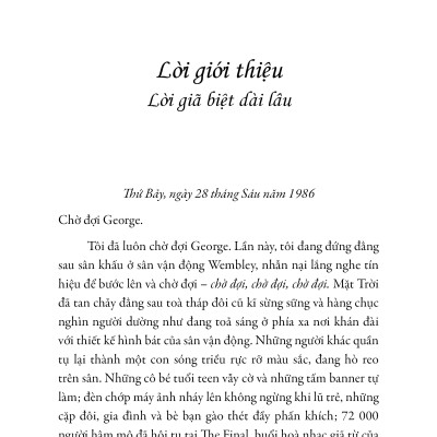 Wham! George Và Tôi - Hồi Kí