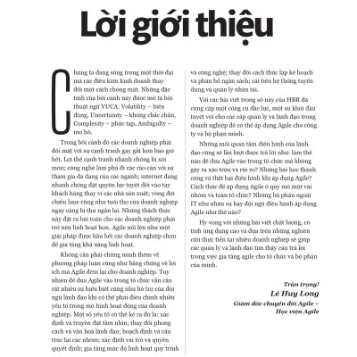 HBR - Agile - Tư Duy Linh Hoạt, Thích Ứng Nhanh Chóng