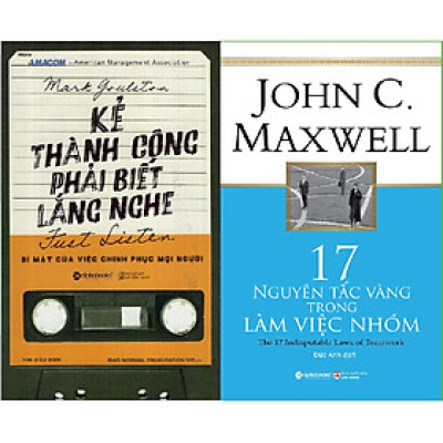 Combo Làm Việc Nhóm Thành Công ( Kẻ Thành Công Phải Biết Lắng Nghe + 17 Nguyên Tắc Vàng Trong Làm Việc Nhóm ) Tặng Kèm Bookmark Tuyệt Đẹp