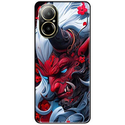 Ốp lưng cho Realme 9i - 10 - C20 - C67 - C65 4G - C11 2021 - Poco X6 5G - Quỷ Đỏ Sừng Đen - Hàng Chính Hãng