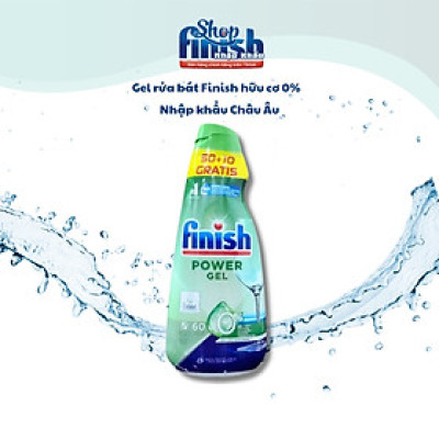 Gel rửa chén bát  hữu cơ thiên nhiên FINISH ECO 0% 900ml - ĐỨC Chính hãng 