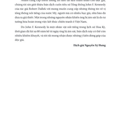 Một Cuộc Đời Dang Dở - John F. Kennedy 1917-1963 (Bìa Cứng)_TV