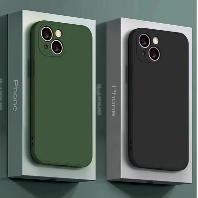 Ốp lưng silicon case cho iPhone 13 Mini chống bám bẩn mặt lưng siêu mềm mịn, có gờ bảo vệ camera - hàng nhập khẩu