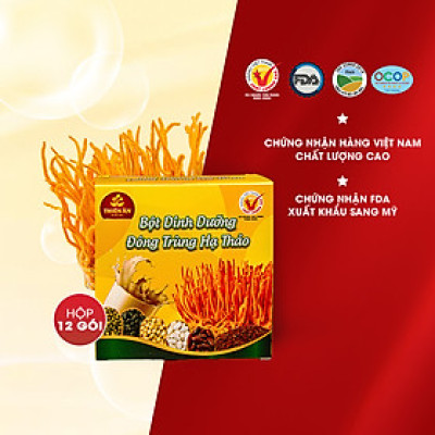 Bột Dinh Dưỡng Đông Trùng Hạ Thảo Thiên Ân - Hộp 12 Gói