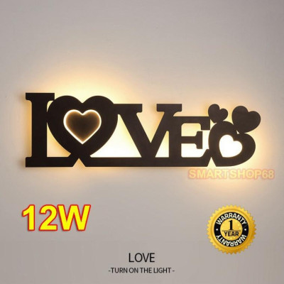 Đèn gắn tường tô điểm hình chữ LOVE -C6577 DT