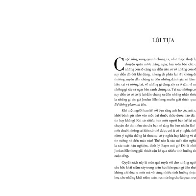 Sách - How Not To Be Wrong - Để Không Phạm Sai Lầm - Toán Học Ẩn Chứa Trong Cuộc Sống