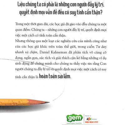 Tư Duy Nhanh Và Chậm (Tái Bản 2019) (Quà Tặng TickBook Đặc Biệt)