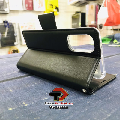 Bao da dạng ví dành cho OPPO Reno4 4G Việt Nam chính hãng Hanman có quai cài - Hàng chính hãng