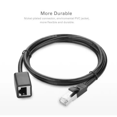 Ugreen UG11281NW112TK 2M màu Đen Cáp nối dài Ethernet CAT6 FTP RJ45 - HÀNG CHÍNH HÃNG