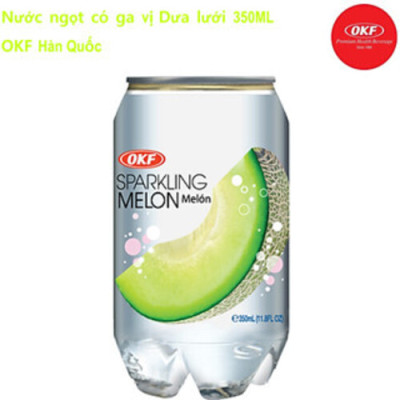 Nước ngọt có ga vị Dưa lưới 350ML OKF Hàn Quốc x 6 chai